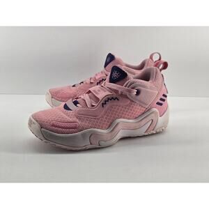 Adidas D.O.N. Issue 3 C Pink White Blue Donovan Mitchell Sneakers GY2863 Youth 3